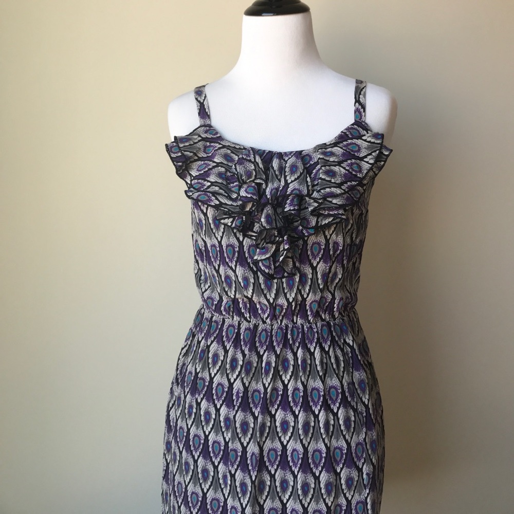CLOSING SALE Purple Print Dress